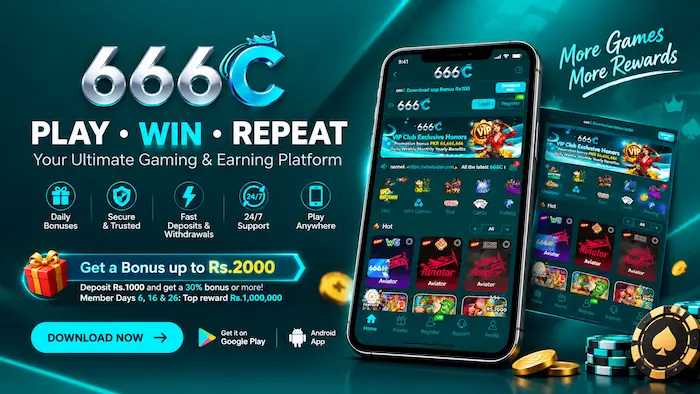 666C Game APK Banner show the home page of game 