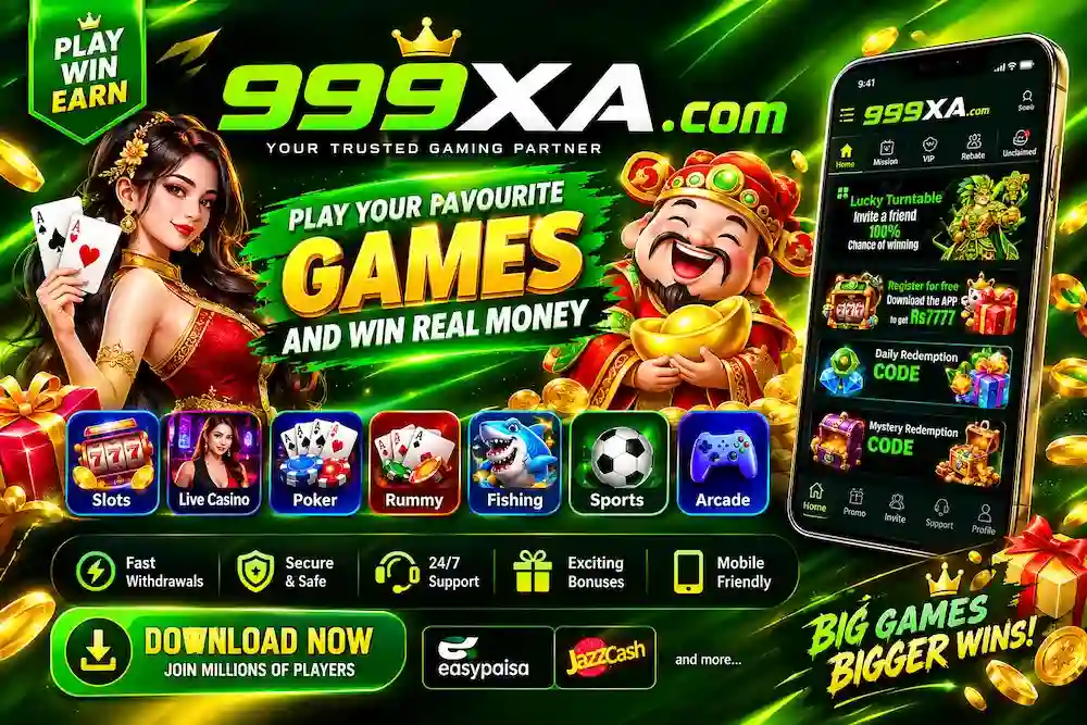 999XA Game deposit and registration screens displayed on Android mobile phones.